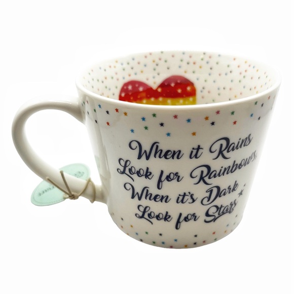 🆕 Cooksmart When it Rains… Rainbow 🌈 Mug - Picture 3 of 7
